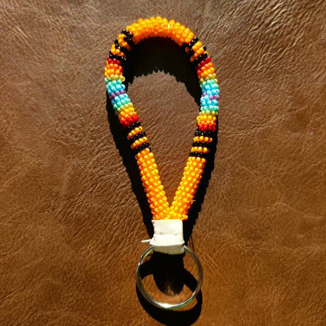 Beaded Keychain - Yellow