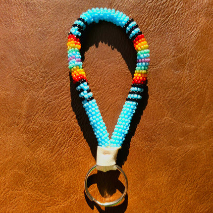 Beaded Keychain - Turquoise