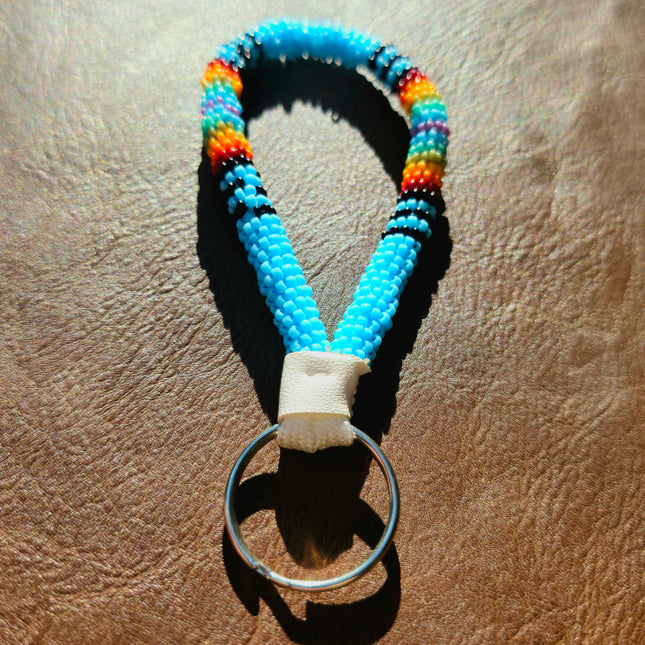 Beaded Keychain - Turquoise