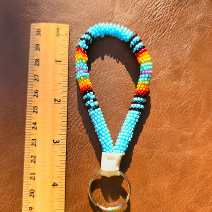 Beaded Keychain - Turquoise