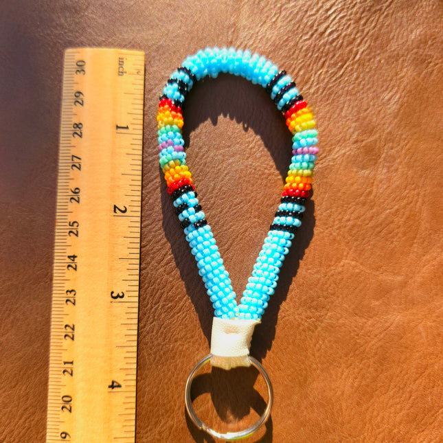 Beaded Keychain - Turquoise