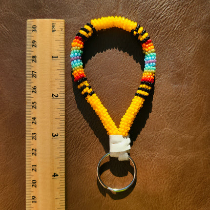 Beaded Keychain - Yellow