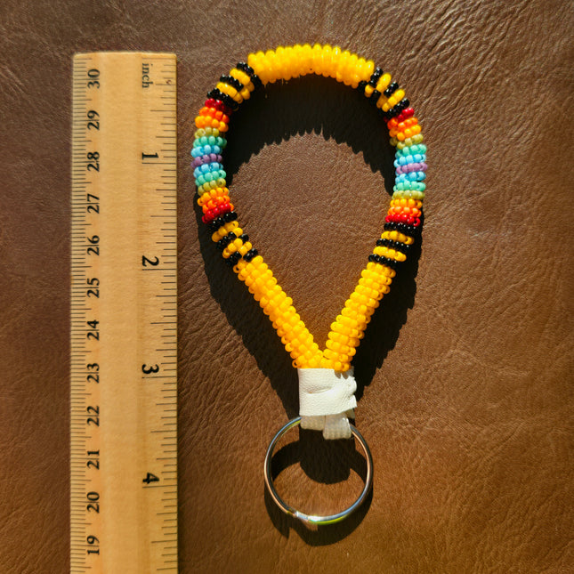 Beaded Keychain - Yellow