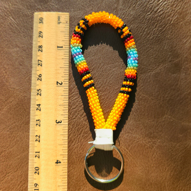 Beaded Keychain - Orange