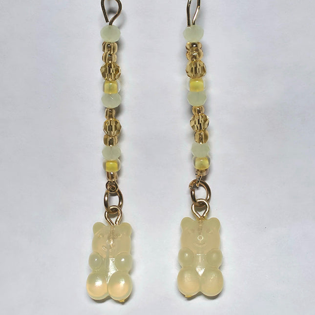 Yellow Gummy Bear Stick Earrings
