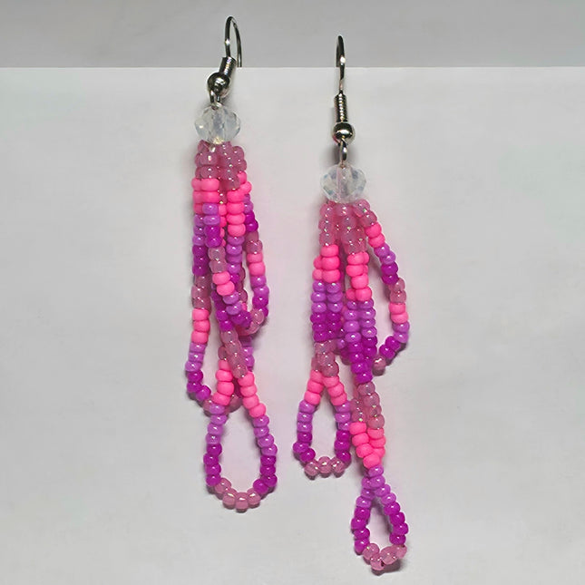 Pink Medium Loop Earrings