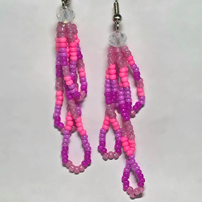 Pink Medium Loop Earrings