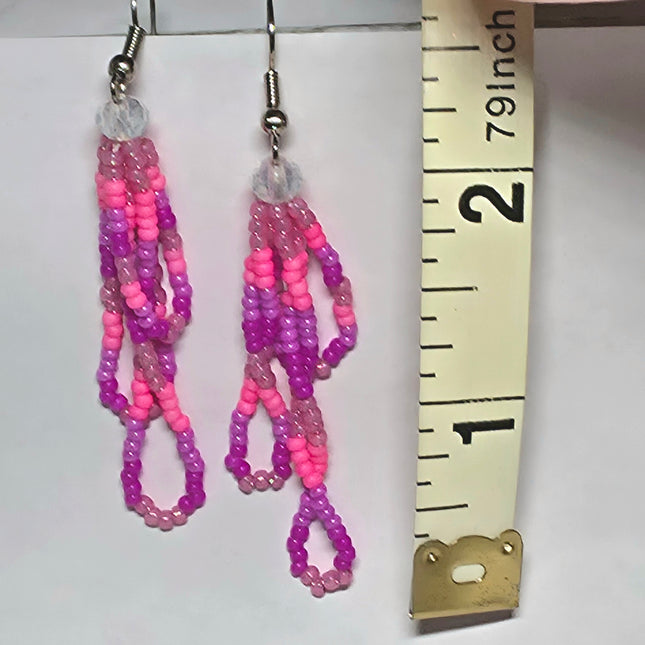 Pink Medium Loop Earrings