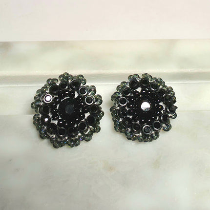 Black Stud Earrings