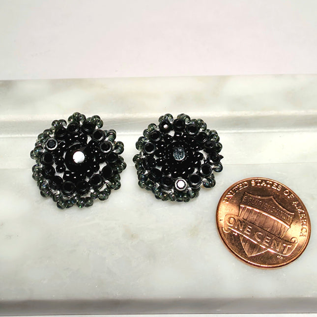 Black Stud Earrings