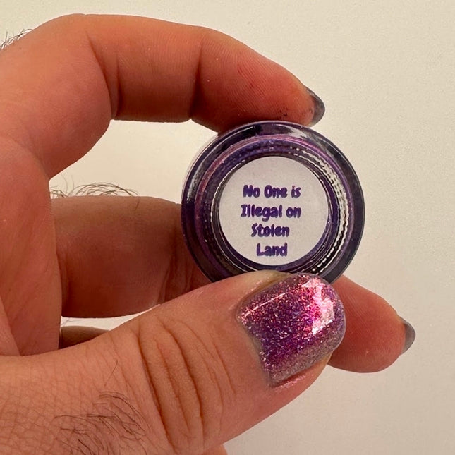 No One is Illegal on Stolen Land - Anishinaabe Quad